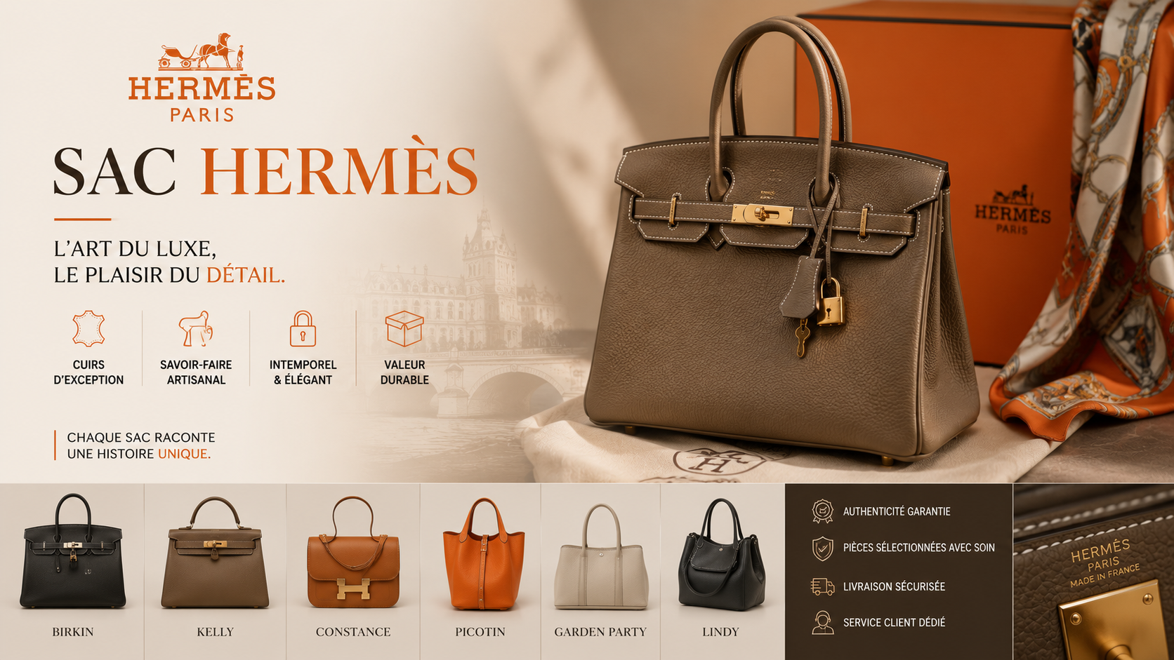 Sac Hermès : Luxe, Styles et Collections Incontournables