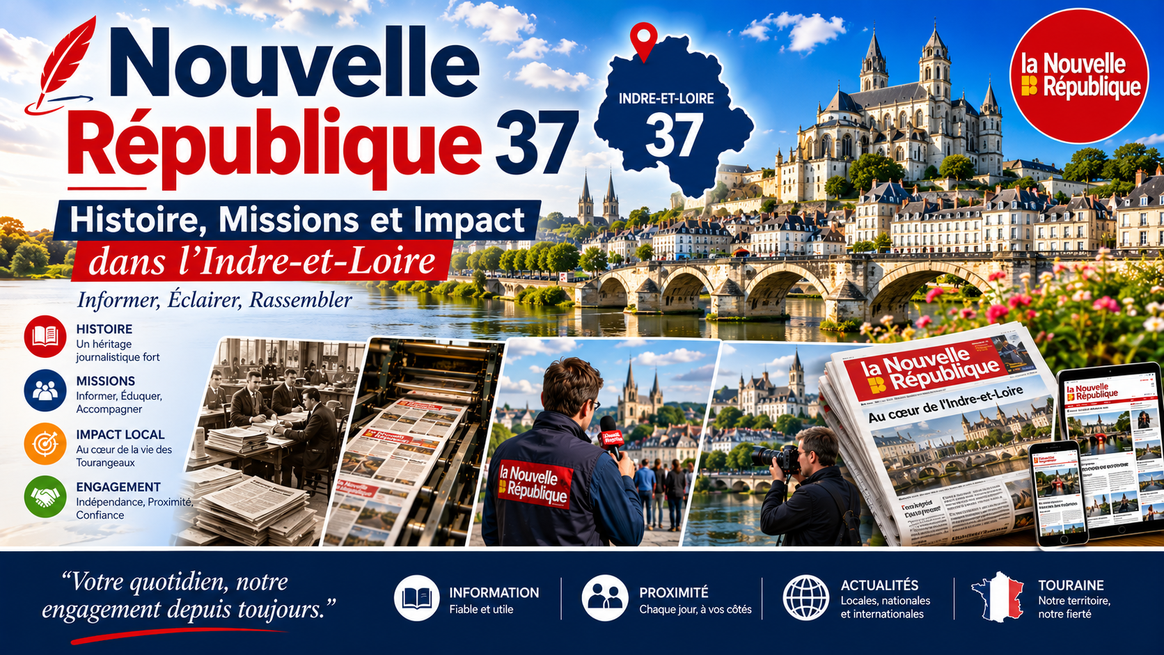 Nouvelle République 37 : Histoire, Missions et Impact dans l’Indre-et-Loire