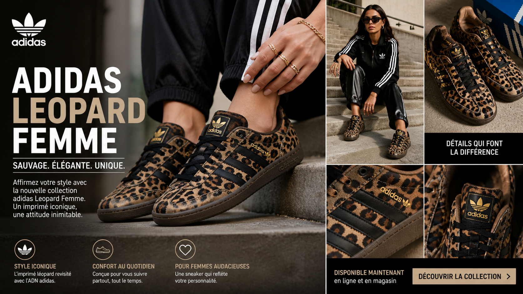 Adidas Leopard Femme : Découvrez les Sneakers Stylées et Confortables pour Femmes